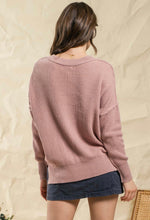 Load image into Gallery viewer, Rose Drop Shoulder Sweater
