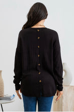 Load image into Gallery viewer, Back Buttoned Sweater
