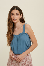 Load image into Gallery viewer, Teal Ruffle Cami
