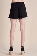 Load image into Gallery viewer, Black Easy Linen Shorts
