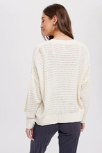 Load image into Gallery viewer, Ivory Open Knit Cardigan
