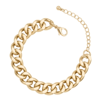 Gold Thick Chain Bracelet