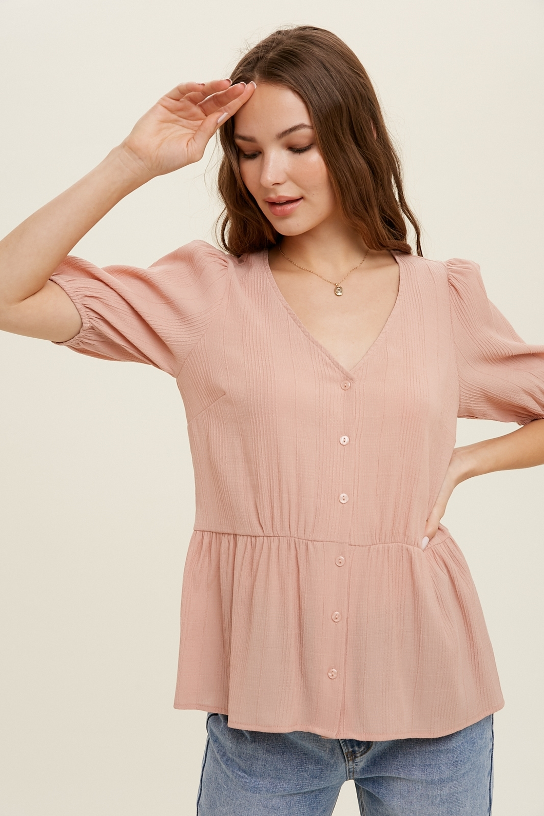 Blush Babydoll Top